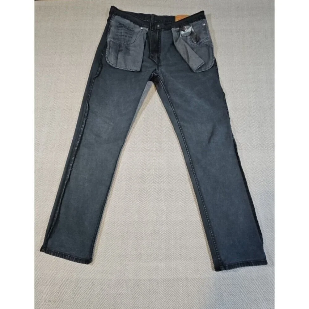 Levi's Jeans Men's W36 L32 Dark Slate‎ Blue Tapered Leg Stretch PC9-04511-5654